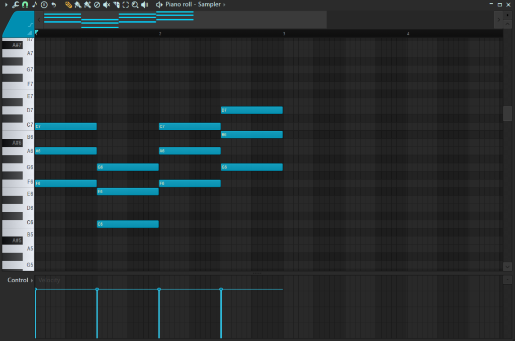 FL Studio Piano Roll